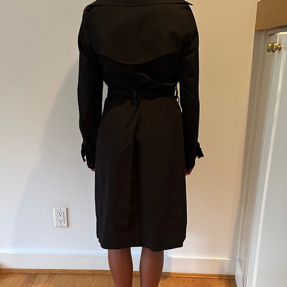 Burberry Black Belted Trench Coat - Picture 2 of 4